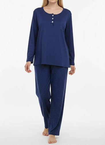Damen pyjama schlafanzug 2318 - pyjama,