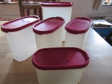5 x Tupperware Eidgenossen, beere, oval, versch. Größen