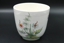 Ulmer Keramik Blumentopf Übertopf Nr. 310 W.-Germany Blumenmotiv Vintage Ø 19 cm