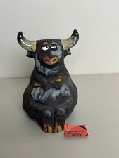 Stier Keramik Deko-Figur von