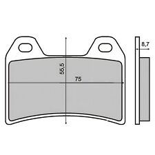 Bremsbeläge vorne RMS für Ducati Monster 1000ccm Bj. 2003>