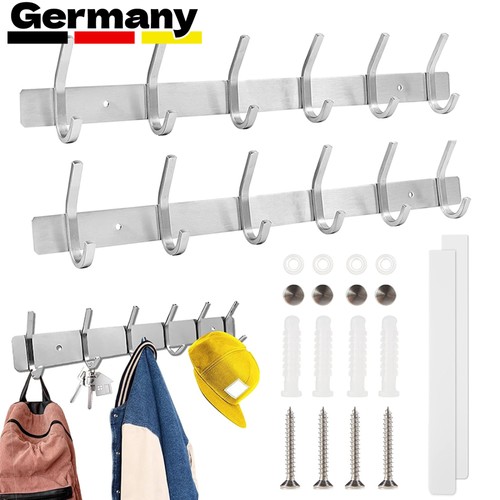 Edelstahl wandgarderobe - edelstahl,