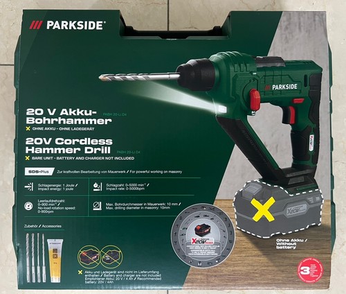 Parkside 20v akku - parkside, akku-bohrhammer