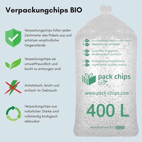 400 liter bio verpackungschips - 400,