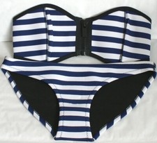Sexy neopren damen bikini blau - neopren,
