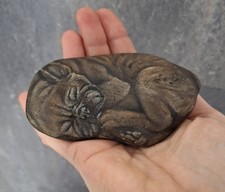 bemalter Stein/handbemalt/Französische Bulldogge, Skulptur, Dekoration, Geschenk