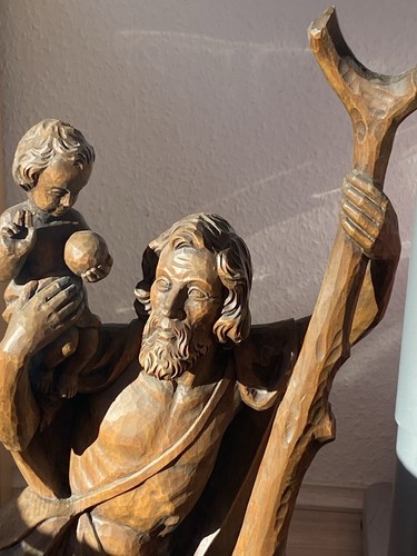Holzfigur christophorus m - christophorus,