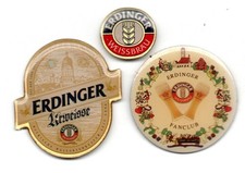 🍺Pin-Konvolut 3 Bier Beer Cerveza Pins Erdinger Weissbräu Brauerei Rarität🍻