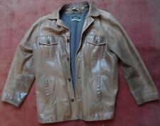 Herren Braune Lederjacke Marke Trapper halblang Größe 54