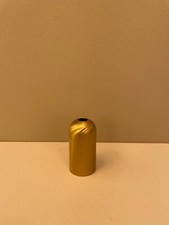 4 X  Fassungshülse Zierhülse Fassungsblende E14 massiv Messing / Matt