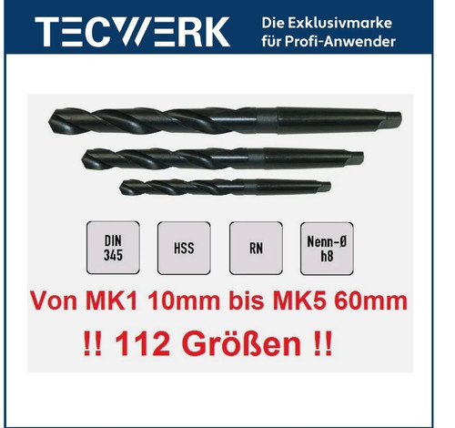 Tecwerk hss spiralbohrer 118 - tecwerk, 118°