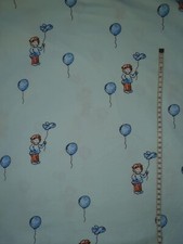 Jersey Stoff 220x180cm  Junge Hellblau Ballon