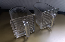 2 alte große Glasschütten aus Omas Küchenschrank @  Poncet @ Küchenschütten Glas