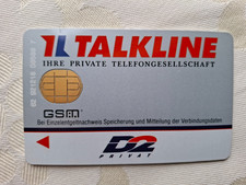 Eine Talkline D2Privat AUDI Handykarte.