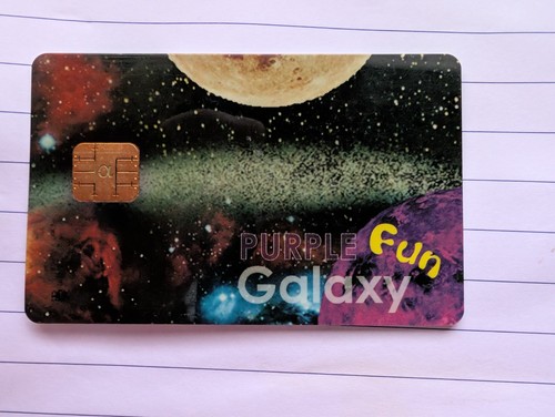 Smartcard purple fun - purple, galaxy
