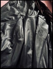 Leder und Lammfell Jacke