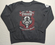 Wolf Odins Pullover Pulli Sweatshirt Grau Herren Größe XXL
