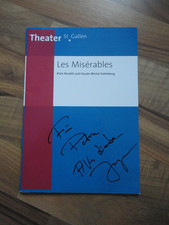 **Musical -Programmheft * Les Miserables /St.Gallen * signiert von Jesper Tyden*
