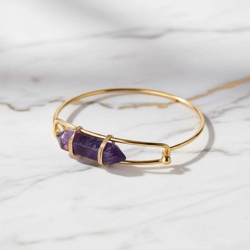 Amethyst armreif edelstein - -,