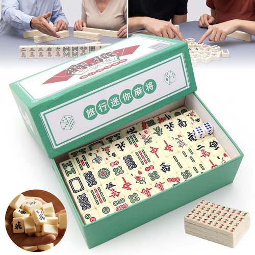 Mini mahjong brettspiel set - mini,