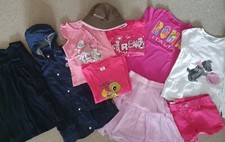 Bekleidungspaket Mädchen Gr. 122 128 134 pink, Pailletten, Jacke, Kleid, T-shirt