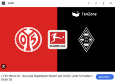 Sky WOW Tagesticket Freitag 05.12.25 inkl. Topspiel Mainz 05 gg. Mönchengladbach