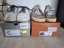 Schuh-Paket: 2 Paar Sneaker (ara, Raphael), Leder, in Größe 39