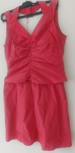 Rotes zweiteiliges kleid - zweiteiliges, gr