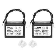 2 Stk CBB61 4uF 450V 2-Draht