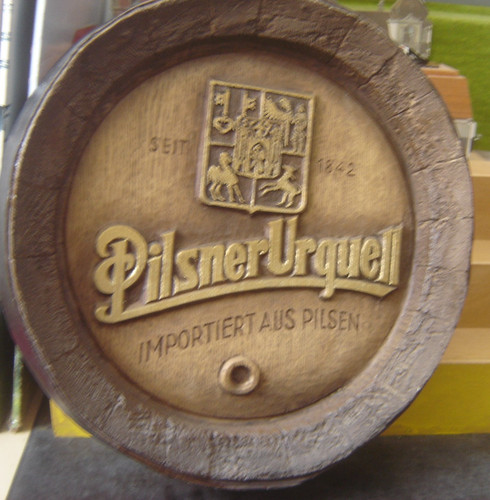 Brauerei werbeschild fassboden - brauerei,