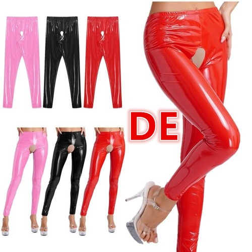 Damen kunstleder high waist - high,