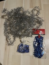 Deko silber & blau * Girlanden & Streusterne/Konfetti * Weihnachten