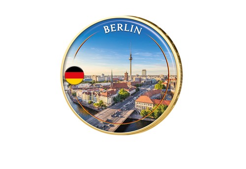 Euro vergoldet mit - 2,