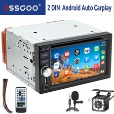 Doppel DIN Autoradio Carplay Android Auto CD DVD AM RDS USB Bluetooth TF MIK Kam