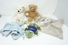 Steiff 5 Tiere im Set, Schmusetuch Hase, Teddybär, Frosch