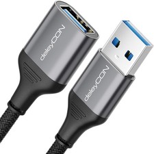 5m USB 3.0 Verlängerungskabel Datenkabel Verlängerung Nylon 5Gbps Alustecker
