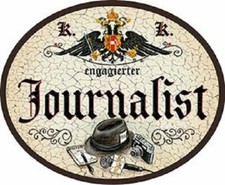 Nostalgieschild "Journalist"