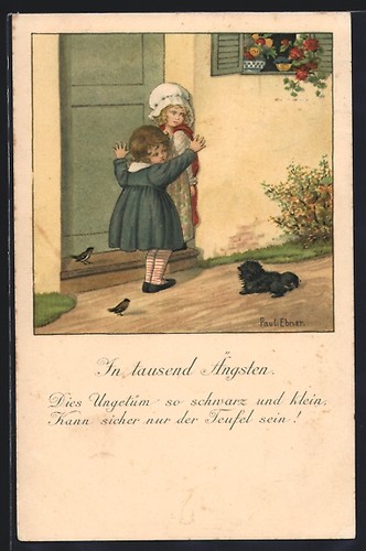 Künstler pauli ebner zwei - künstler-ak,