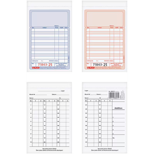 Herlitz kassenblock mit - herlitz,