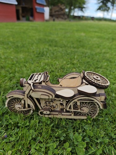 Motorrad standmodell aus holz - standmodell,