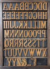 Antik Vintage Buchdruck