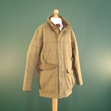 Alan Paine Field Coat Herren Medium wasserdicht grün Baumwolle kariert Jacke