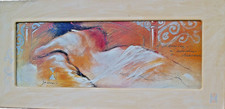 Joami Kunstdruck | Liegender Akt | Beauty Summer Dream | Rahmen bemalt: 117x57cm