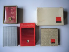 Konvolut 5 alte Feuerzeug Schachteln / Anleitung Rowenta Colibri für Sammler