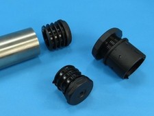 Kunststoff Fuß Stopfen Stellfuß Ø 42,4 - 60,3 mm Rohr Gewindestopfen Tisch Fuß