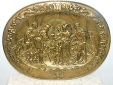 Reliefplatte Messing Blech