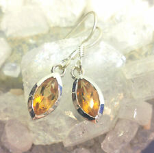 Ohrringe mit Citrin, 925er