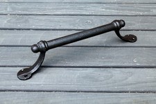 Handtuchhalter Handgriff antikschwarz Gusseisen Nostalgie Bad Küche Wand