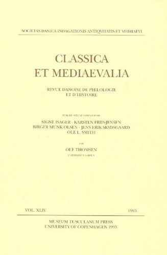 Classica mediaevalia - et,