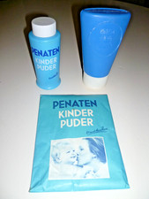 Penaten Babypuder Werbung KST Flaschen und Papiertüte 70er Jahre